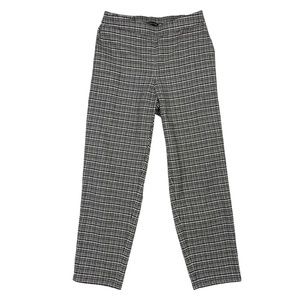 Eileen Fisher wool blend plaid ankle pants M